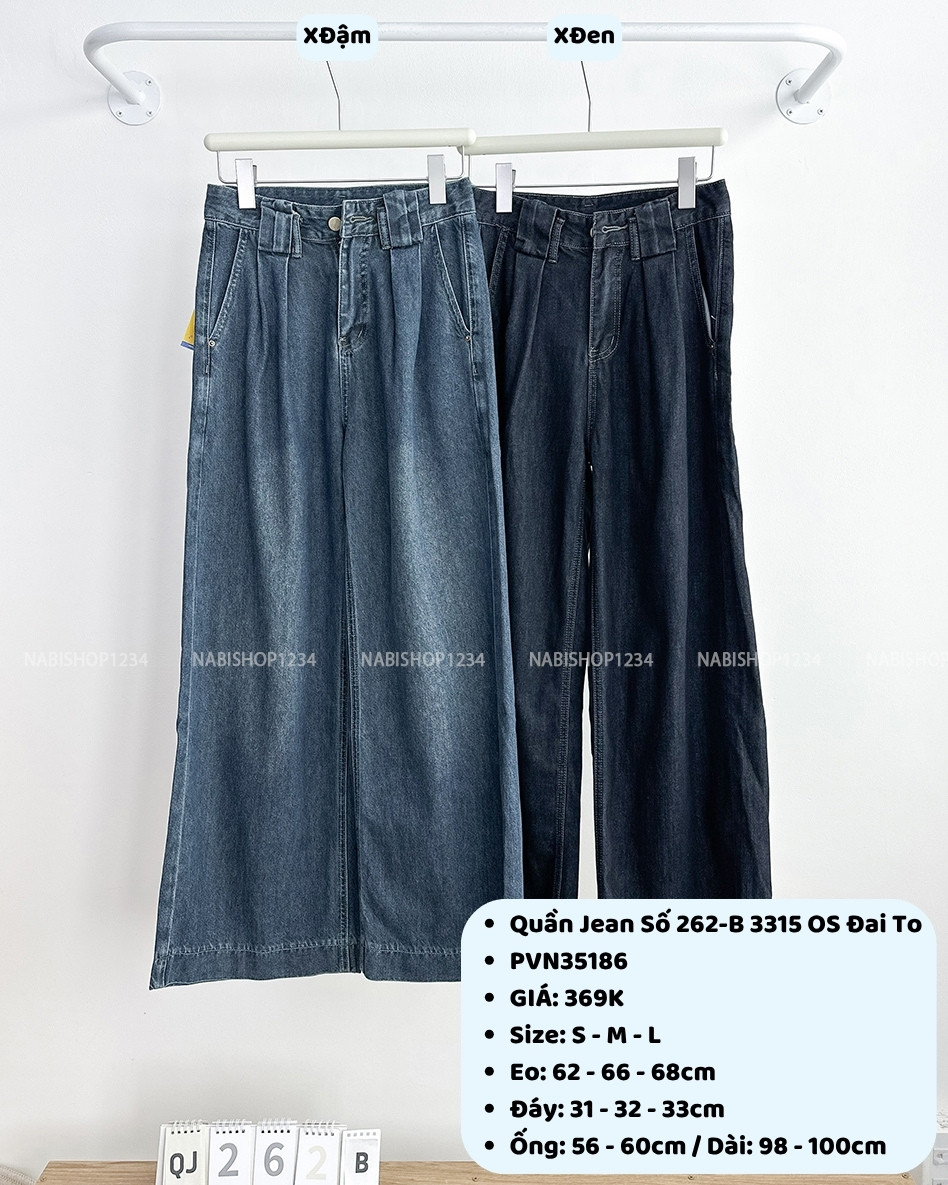 Quần Jean Số 262-B 3315 OS Đai To