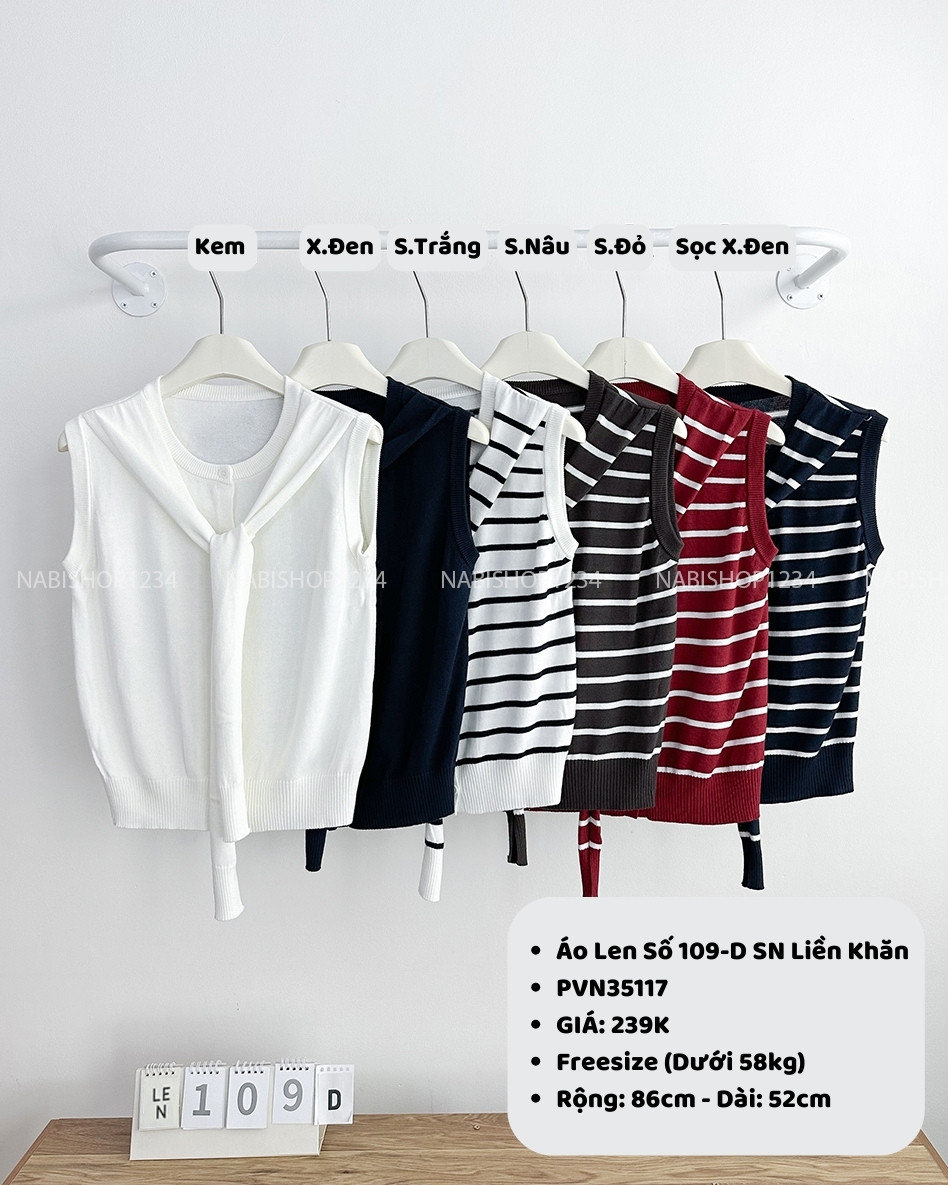 Áo Len Số 109-D SN Liền Khăn