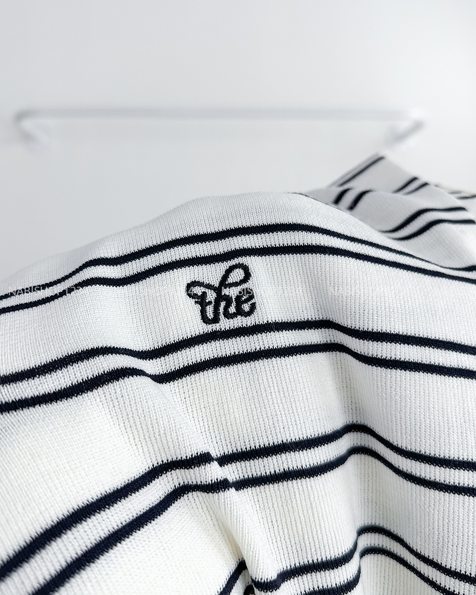 Áo Len Số 111-D Polo Cổ Viền Thêu Chữ