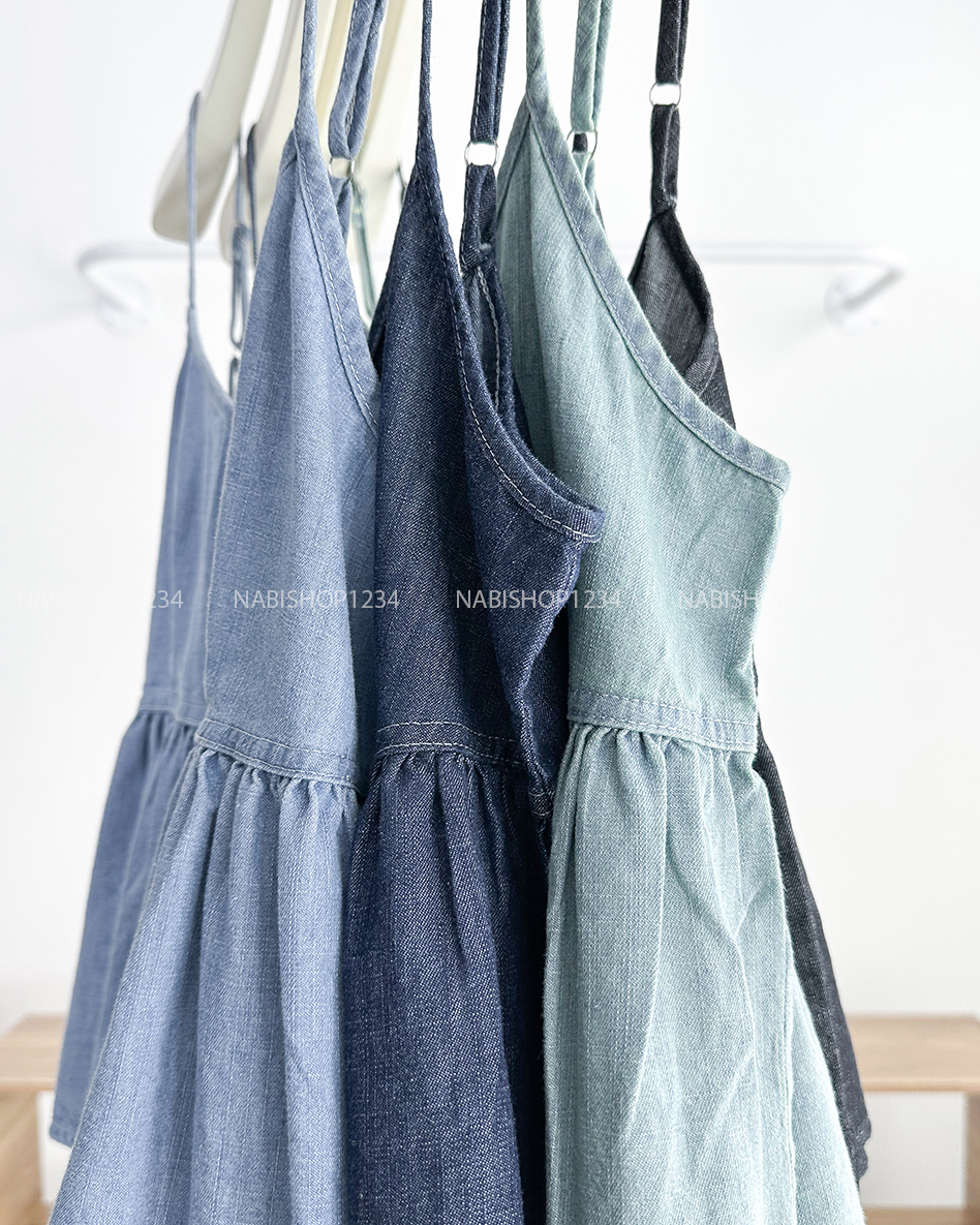 Áo Kiểu Số 296-D 73603 BBD 2Dây Denim