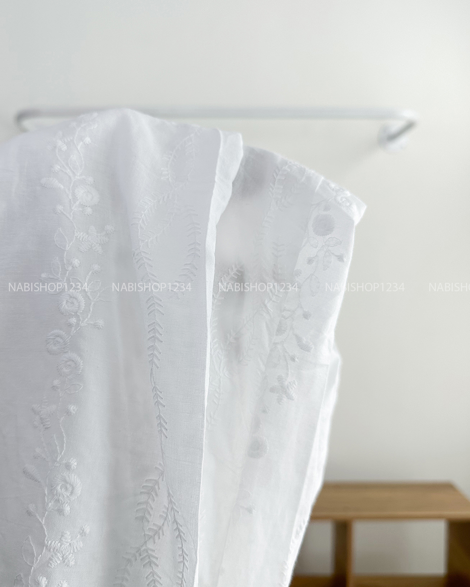 Áo Kiểu Số 292-D 57395 Tay Hến Hoa Nổi