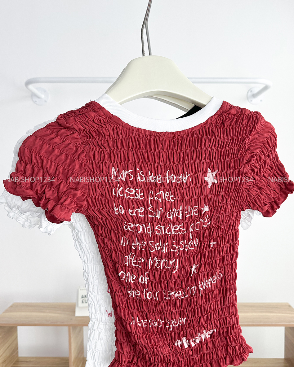 Áo Kiểu Số 304-B 5902 Cổ V Viền Nhún 06