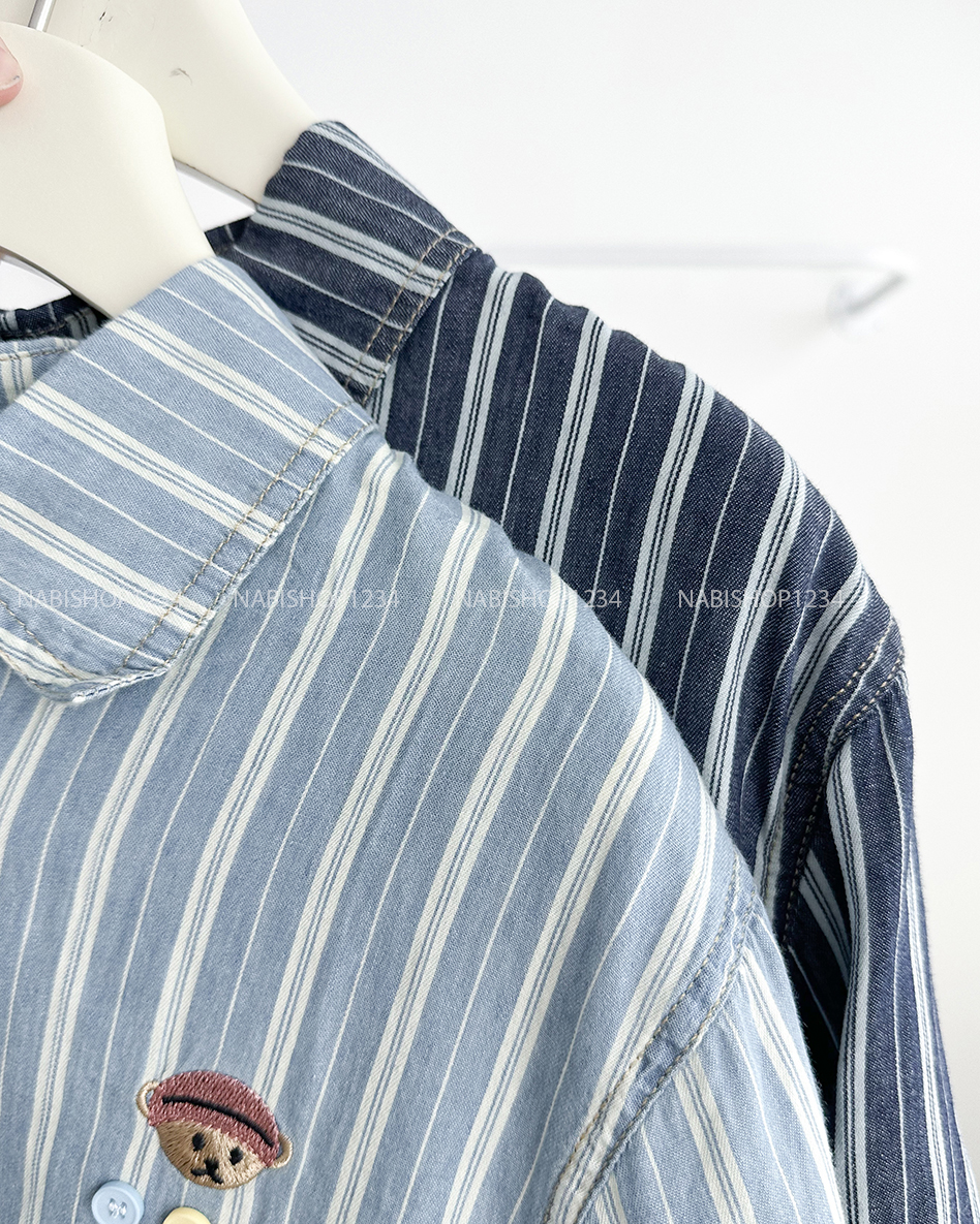 Áo Sơ Mi Số 327-B 70513 TN Kẻ Gấu Nút Màu