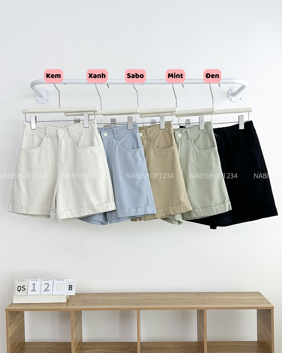 Quần Short Số 120-B 1212 Kaki Lật Lai LT