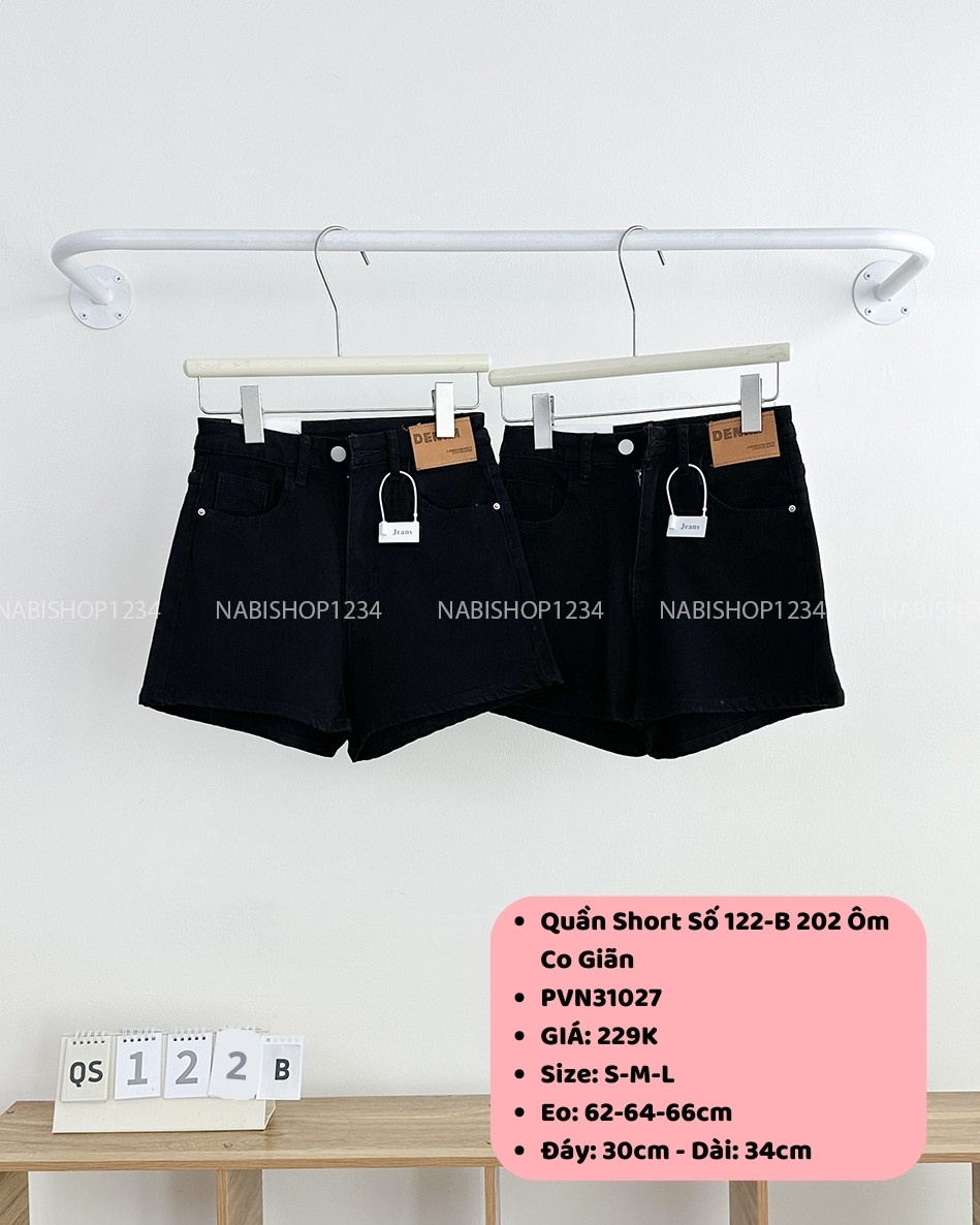 Quần Short Số 122-B 202 Ôm Co Giãn