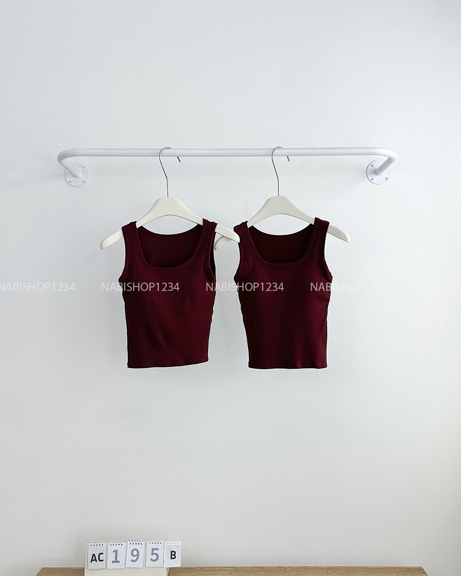Áo Croptop Số 195-B 6682 Bra Trơn Gân