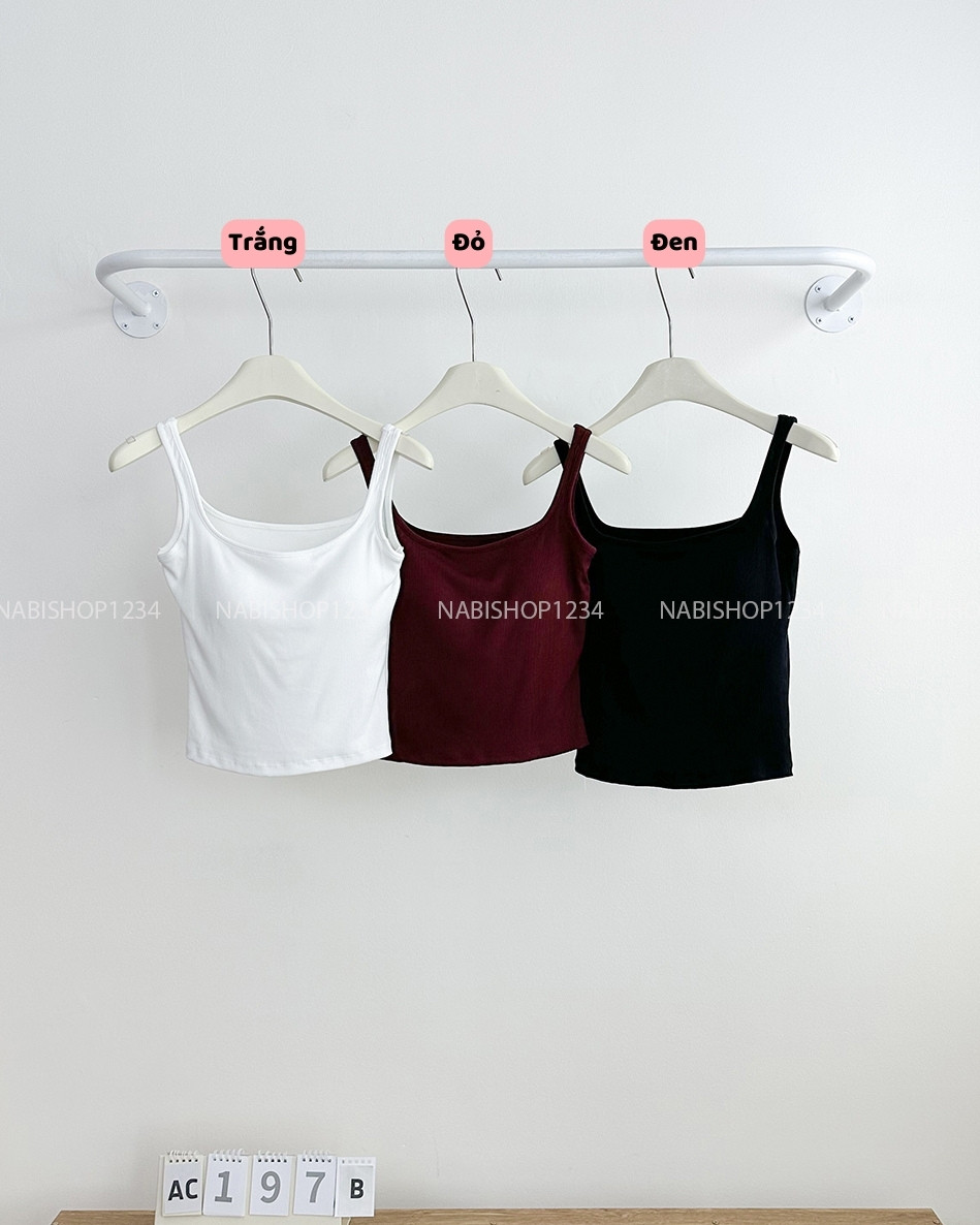 Áo Croptop Số 197-B 9987 Bra Gân 2 Dây