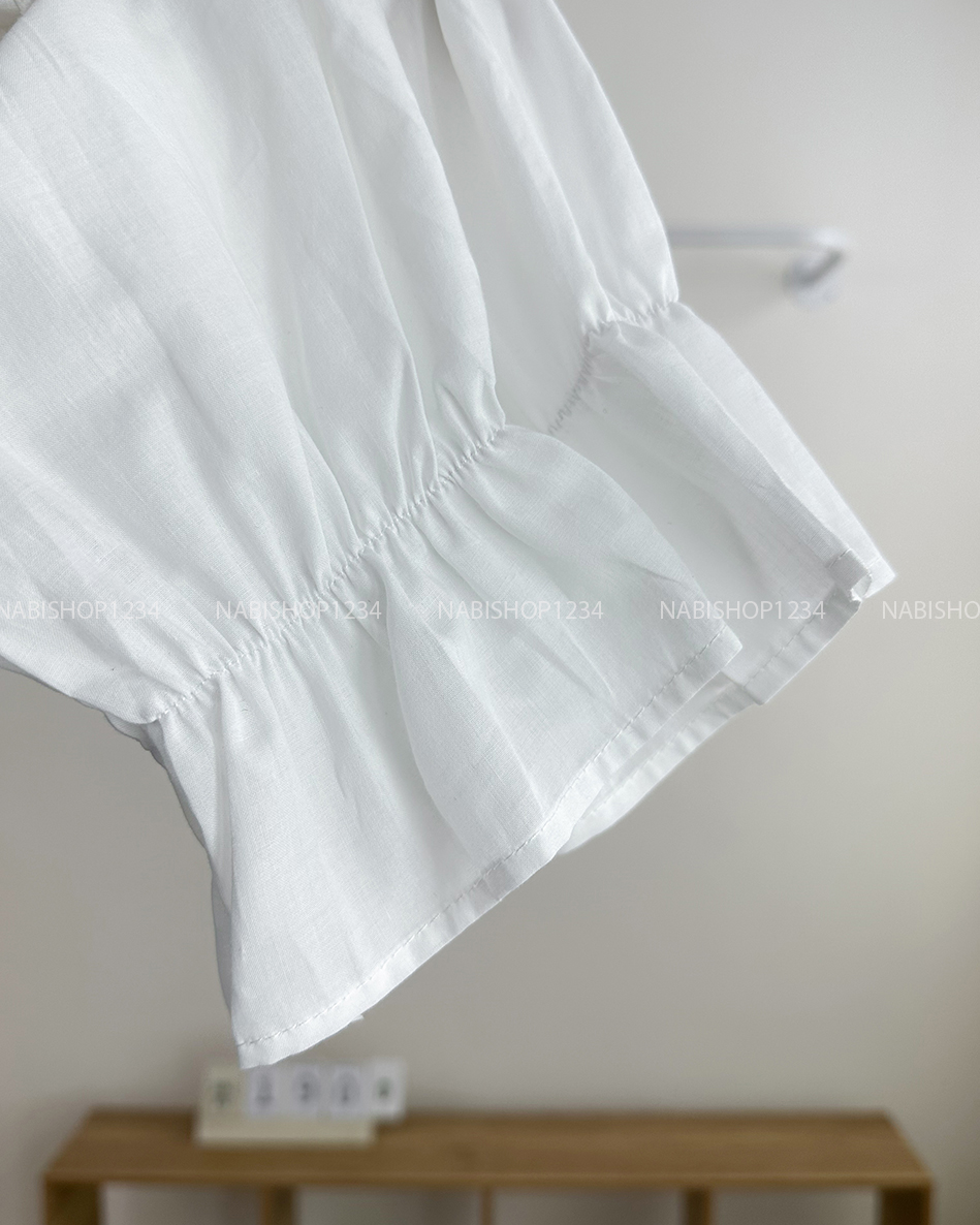 Áo Kiểu Số 190-D 2733 Ren Hoa Tay Loe