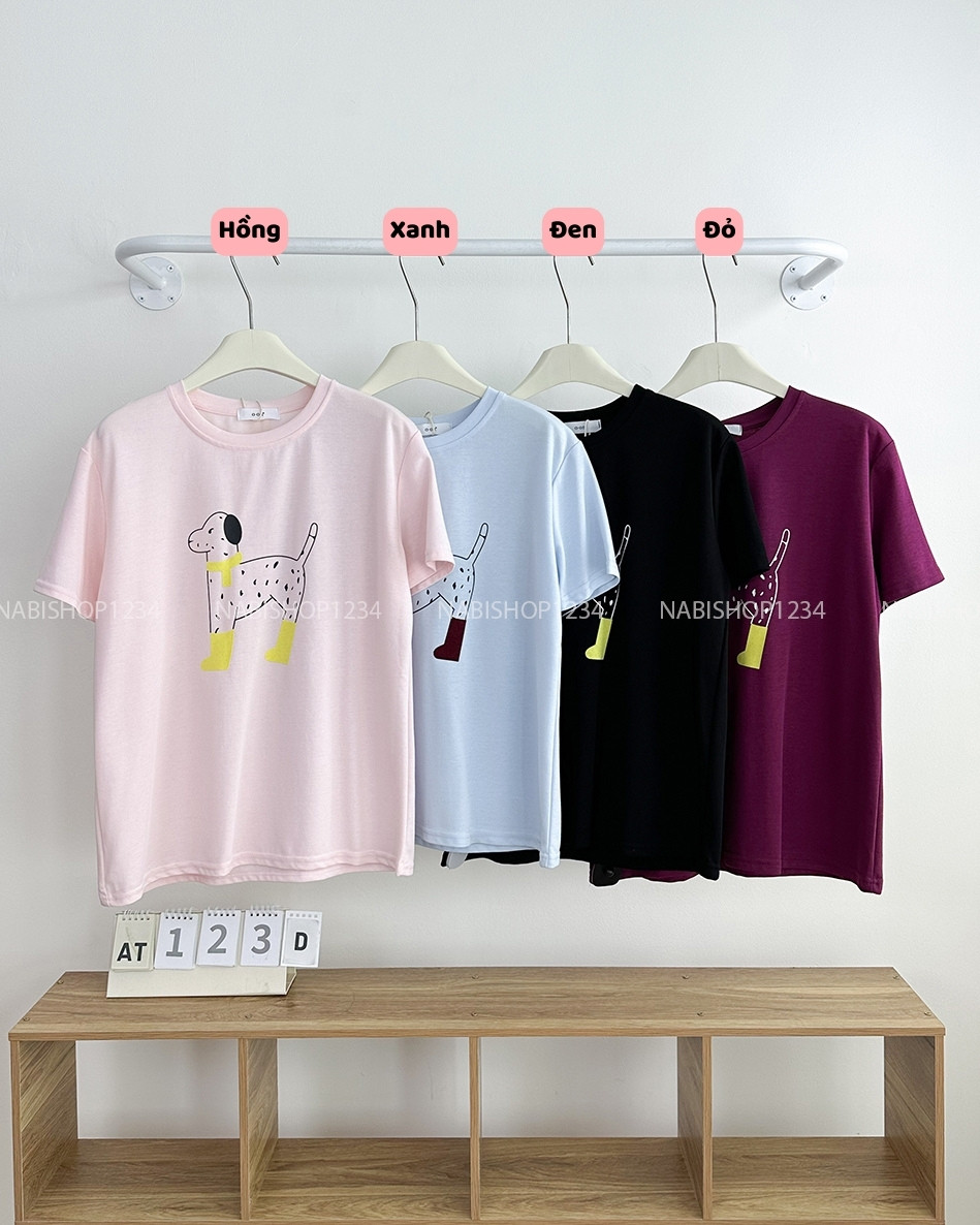 Áo Thun Số 123-D TN Chó Đốm