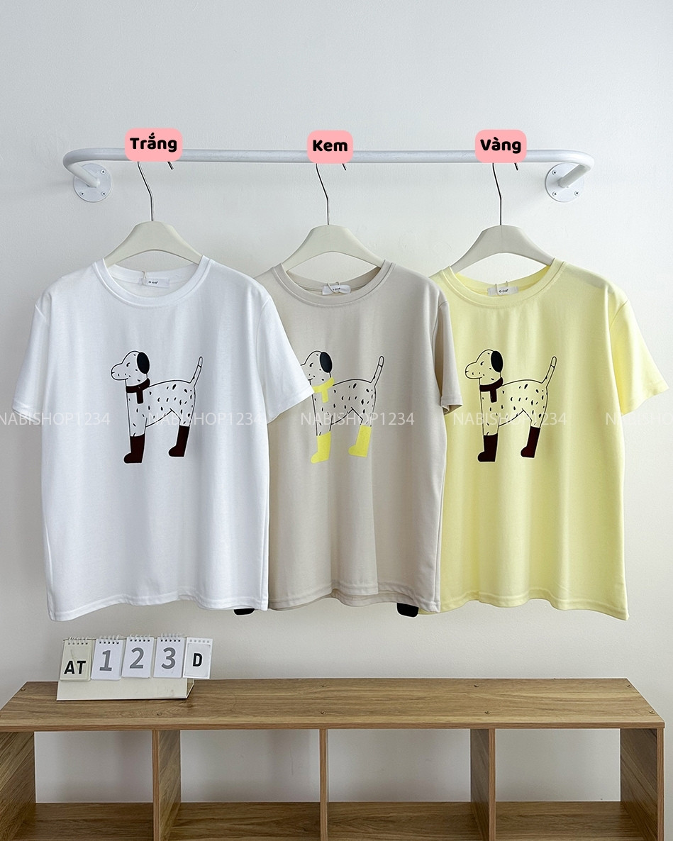Áo Thun Số 123-D TN Chó Đốm