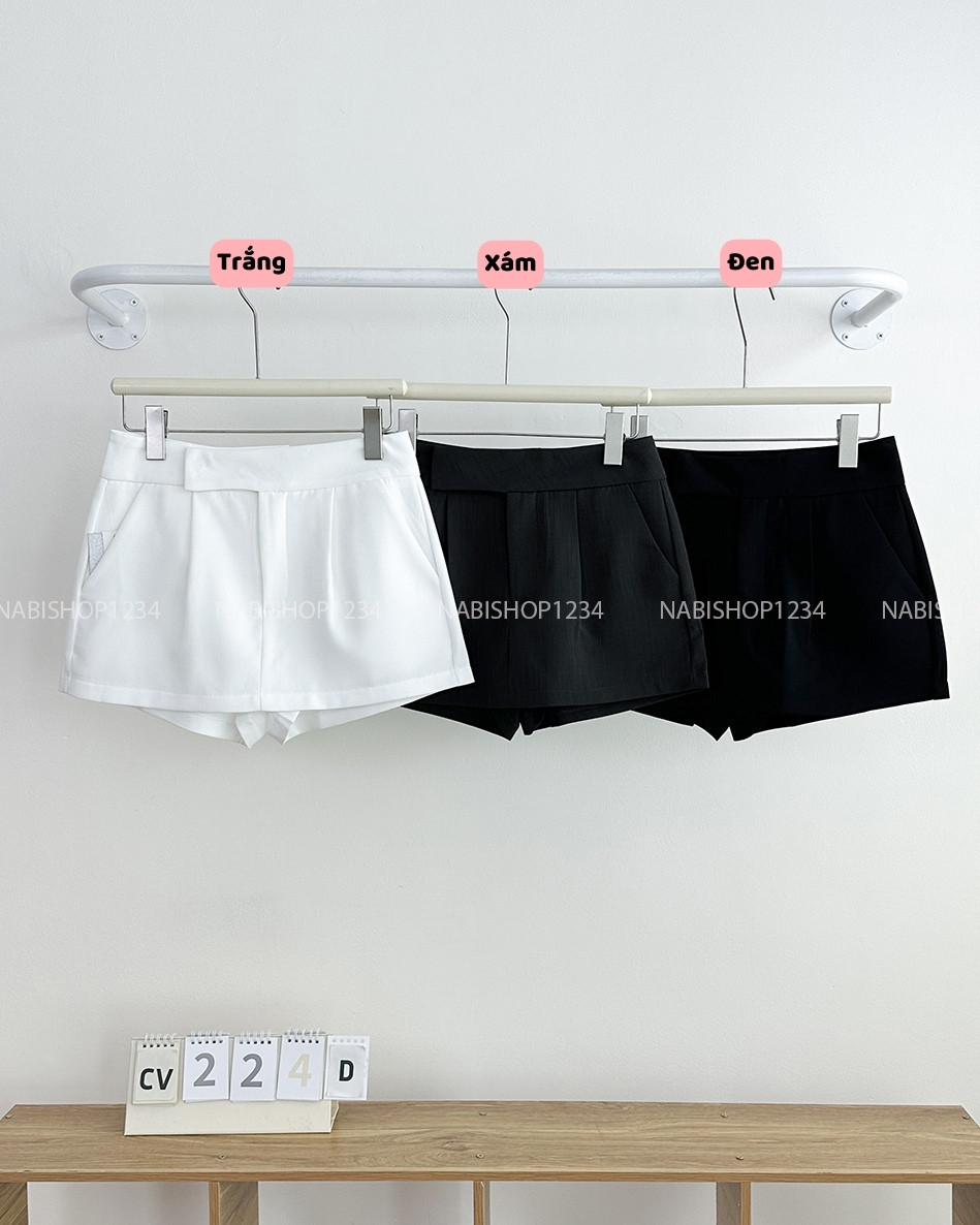 Chân Váy Số 224-D 3247 Ngắn Đai Nút
