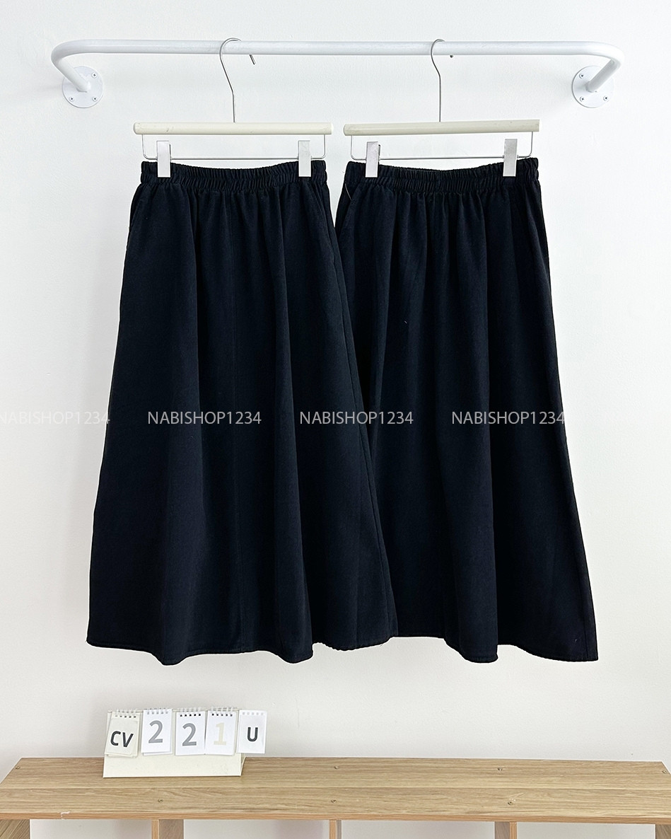 Chân Váy Số 221-U Dài Kaki Lưng Thun