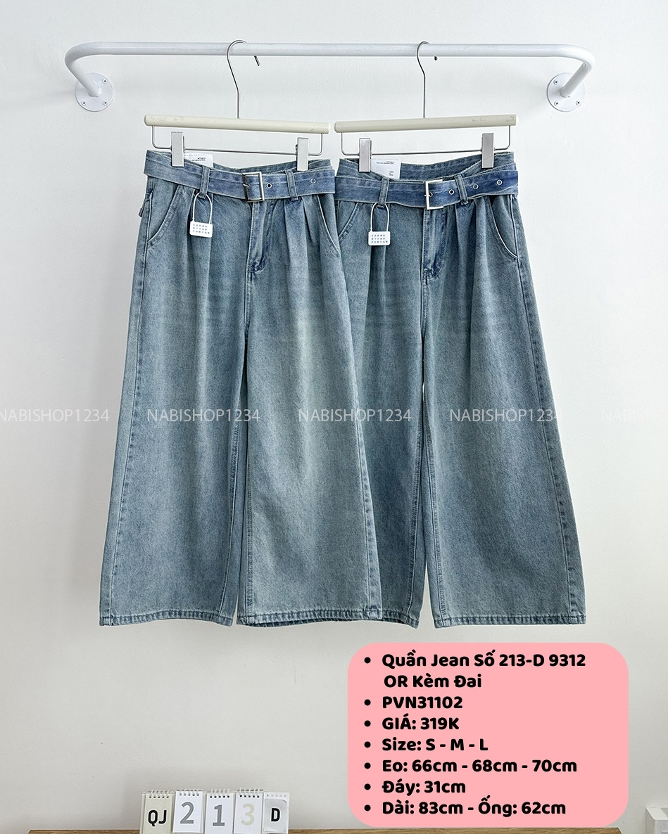 Quần Jean Số 213-D 9312 OR Kèm Đai