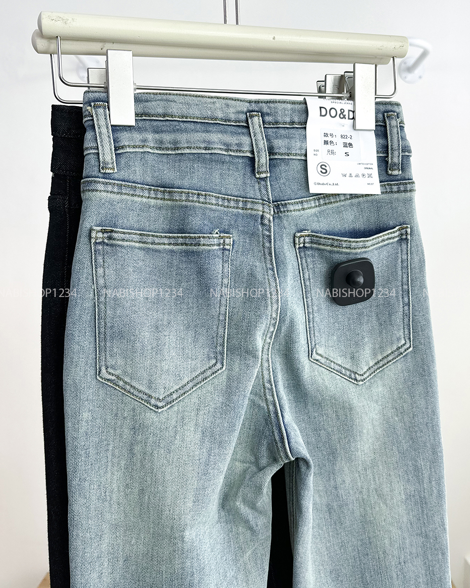 Quần Jean Số 214-D 822 Ống Loe 2 Nút