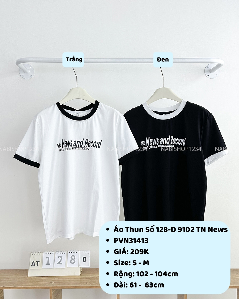 Áo Thun Số 128-D 9102 TN News