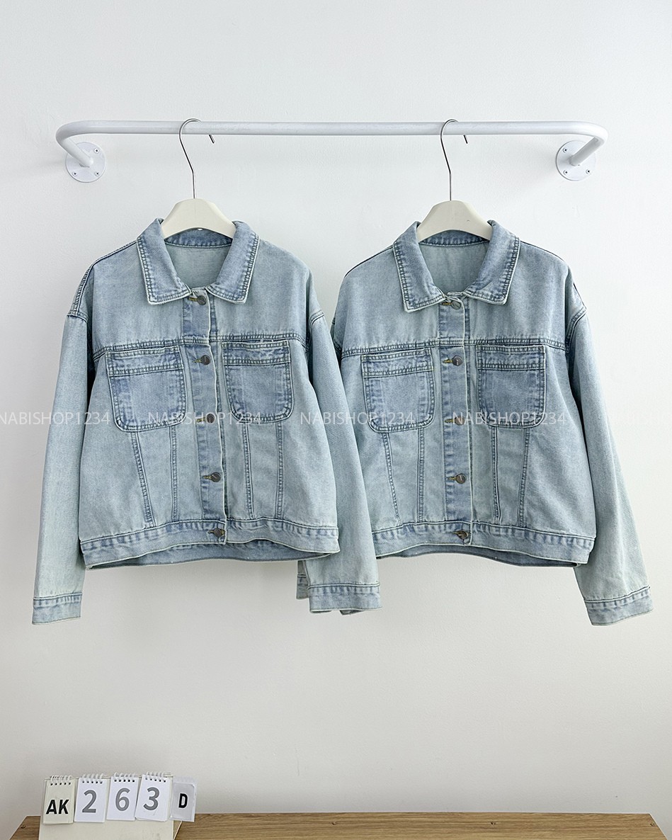 Áo Khoác Số 263-D 81239 Jean 2 Túi