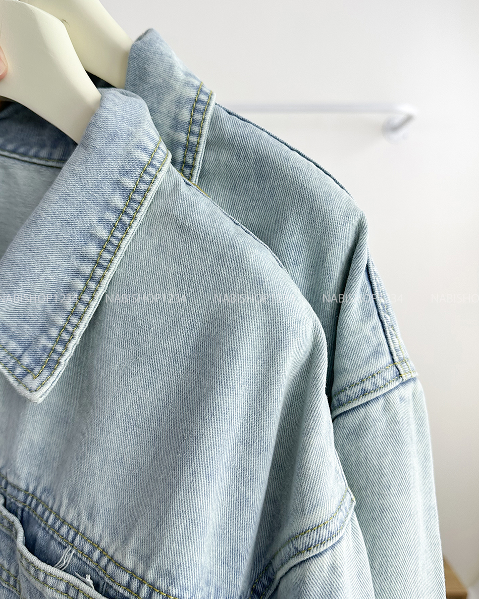 Áo Khoác Số 263-D 81239 Jean 2 Túi