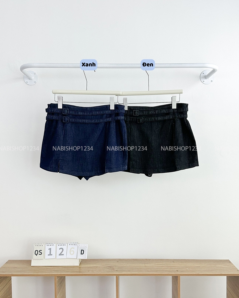 Quần Short Số 126-D 1019 Giả Váy 2 Đai