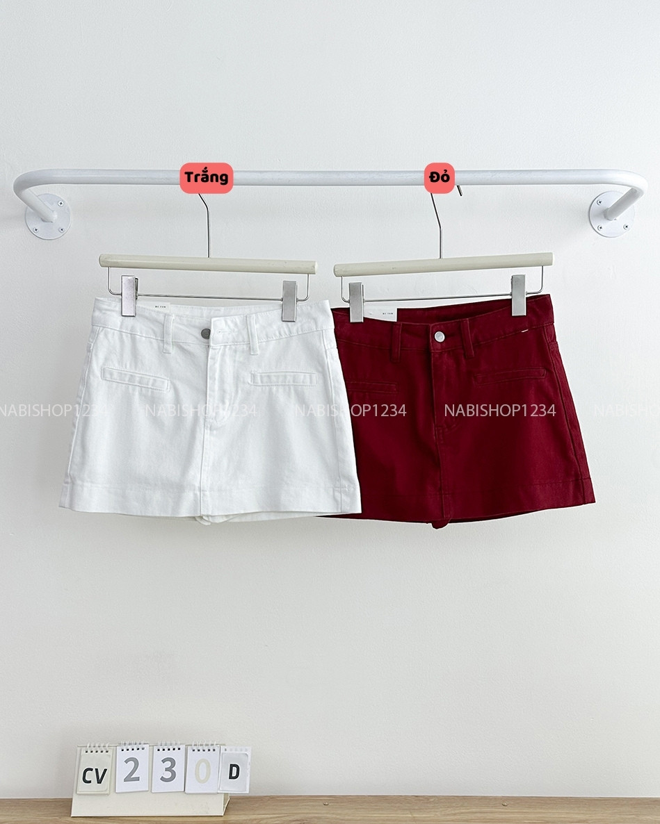 Chân Váy Số 230-D 9517 Ngắn 2 Túi Ngang