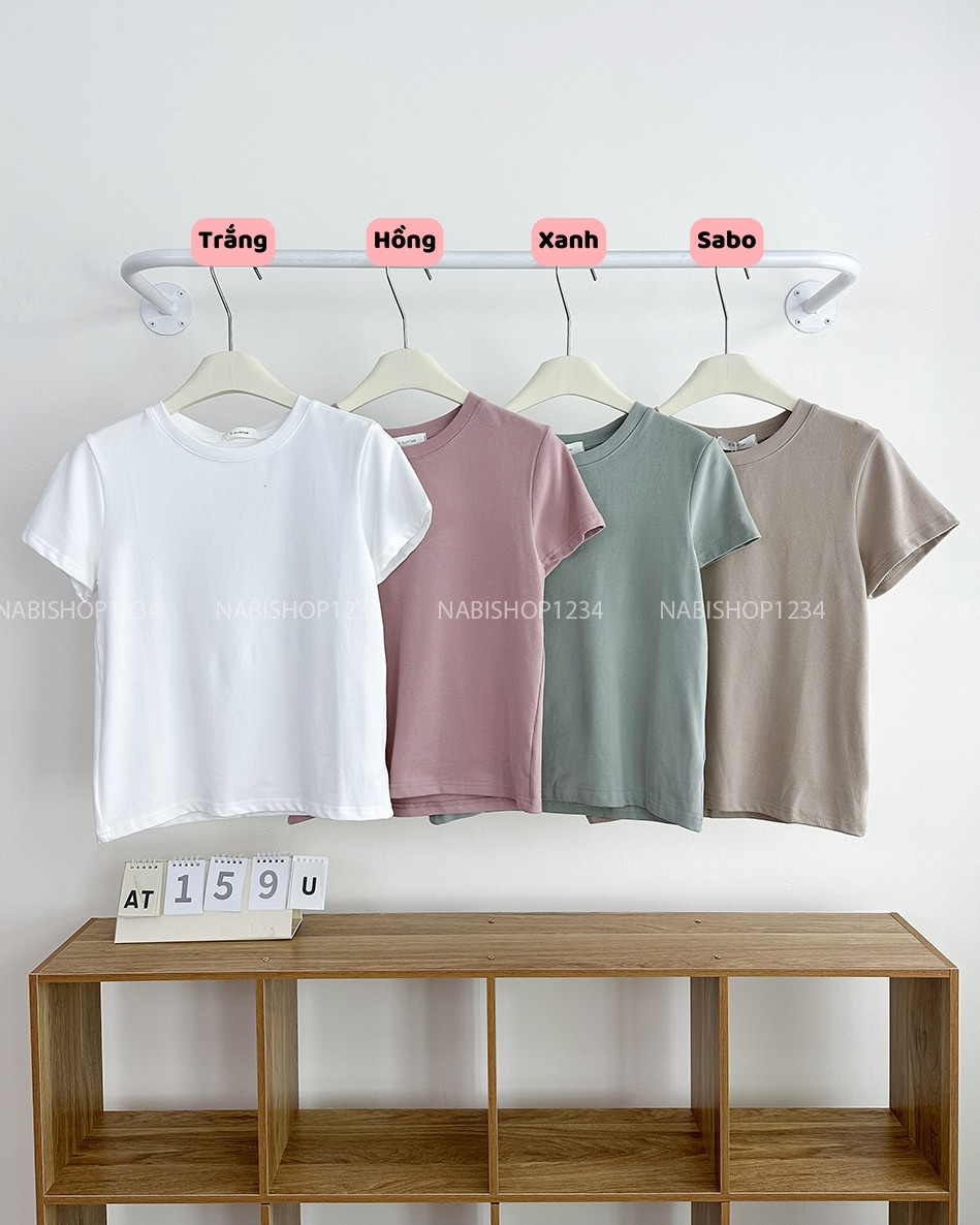 Áo Thun Số 159-U 3370 Babytee Trơn