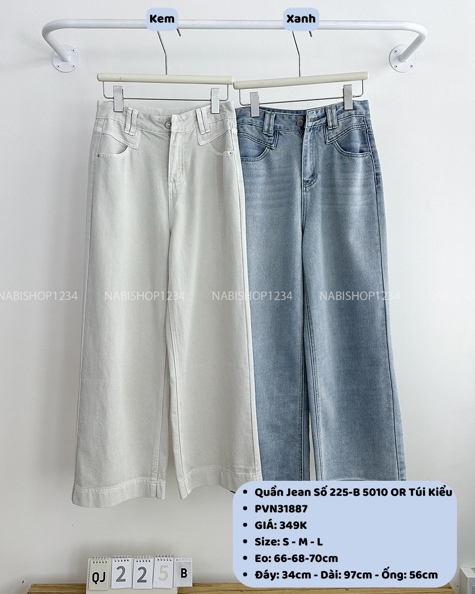 Quần Jean Số 225-B 5010 OR Túi Kiểu