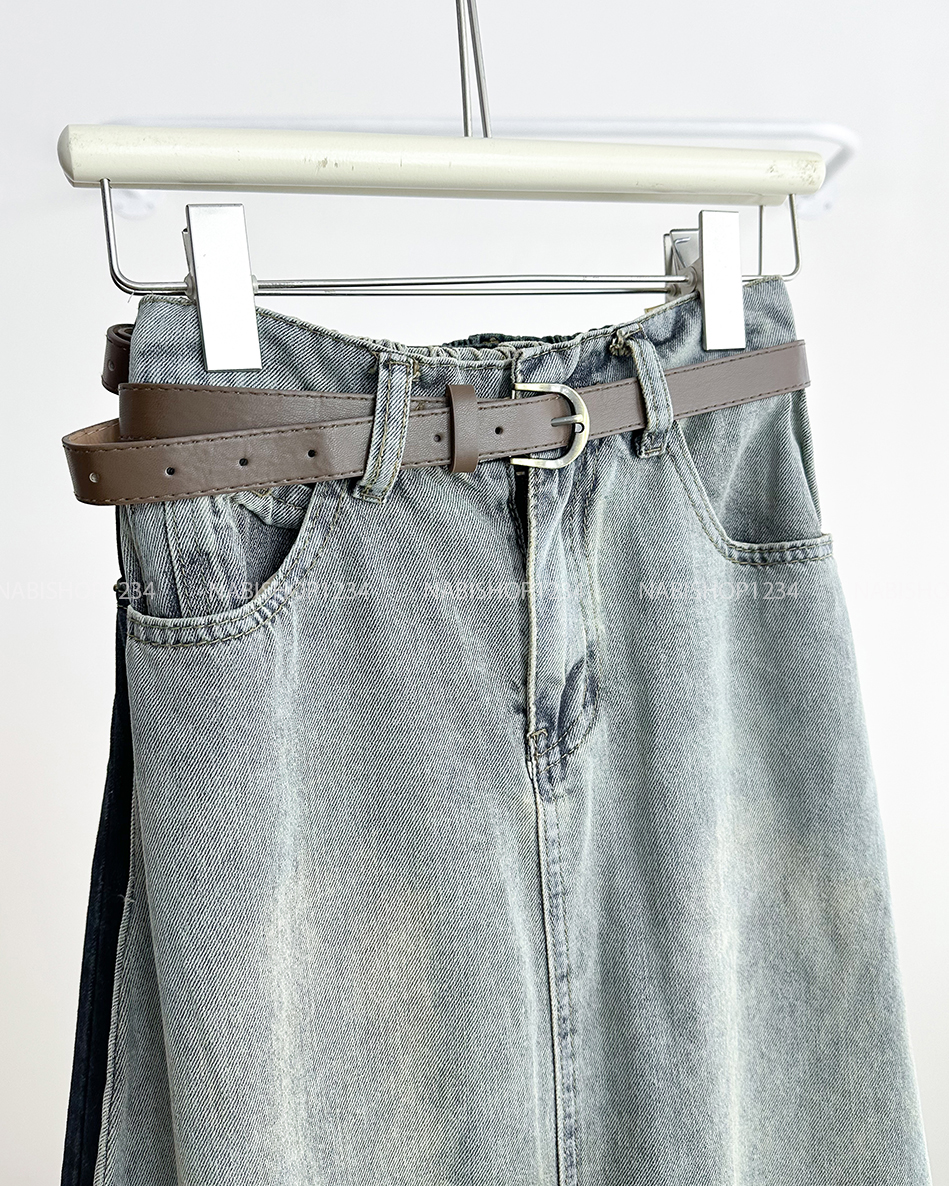 Chân Váy Số 247-D 3273 Dài Jean Xoè + Nịt