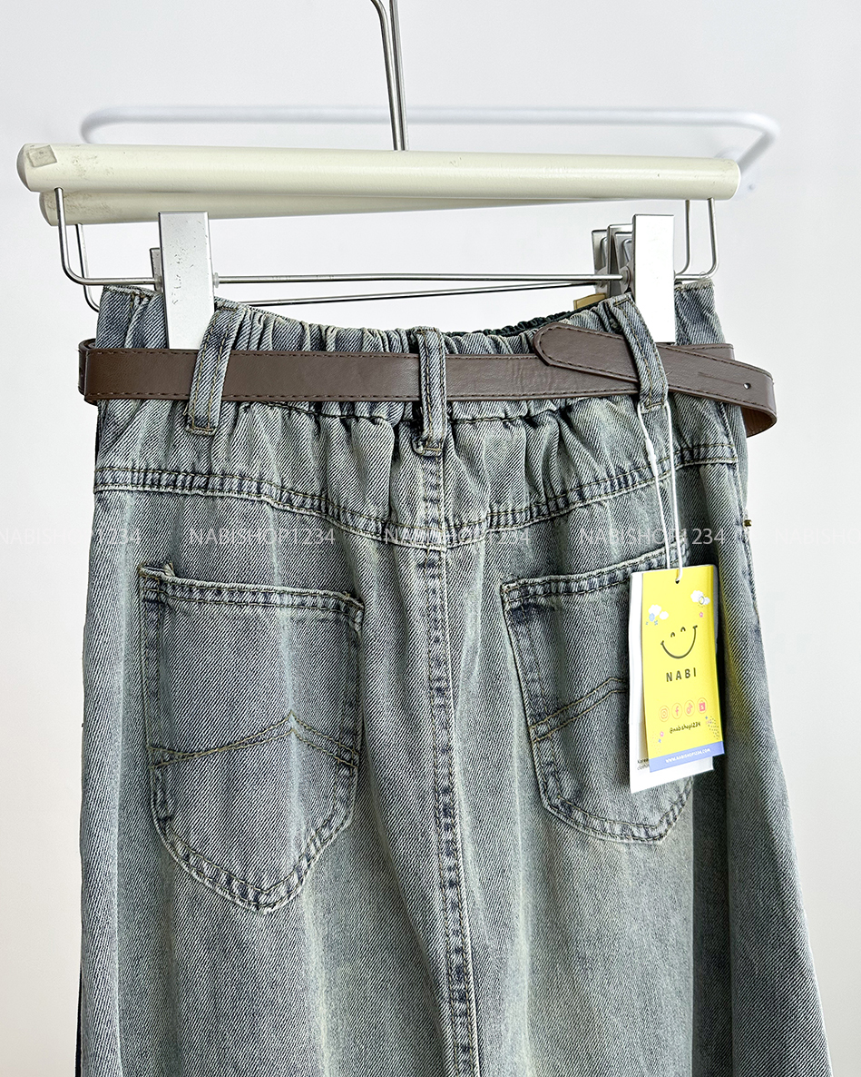 Chân Váy Số 247-D 3273 Dài Jean Xoè + Nịt