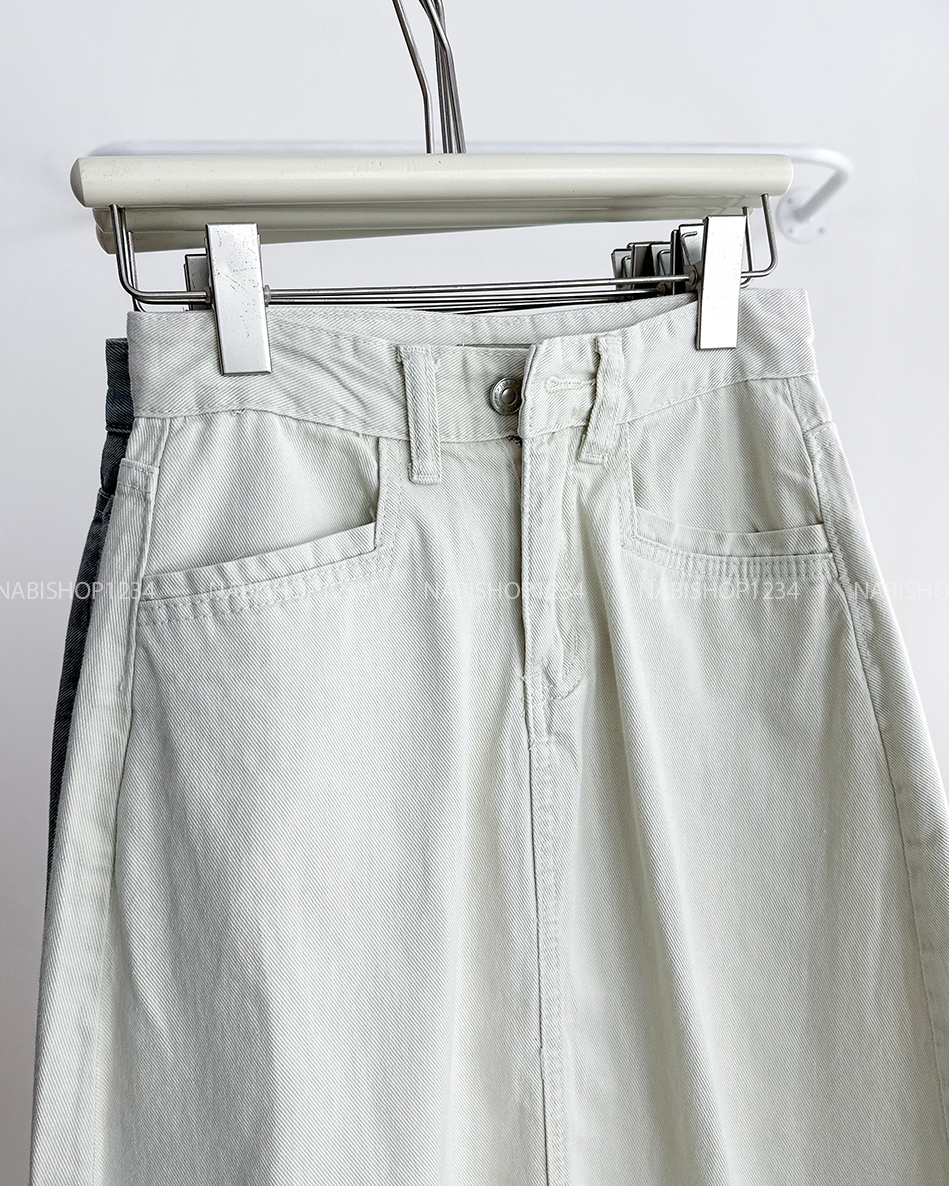 Chân Váy Số 248-D 8187 Dài Jean Chữ A
