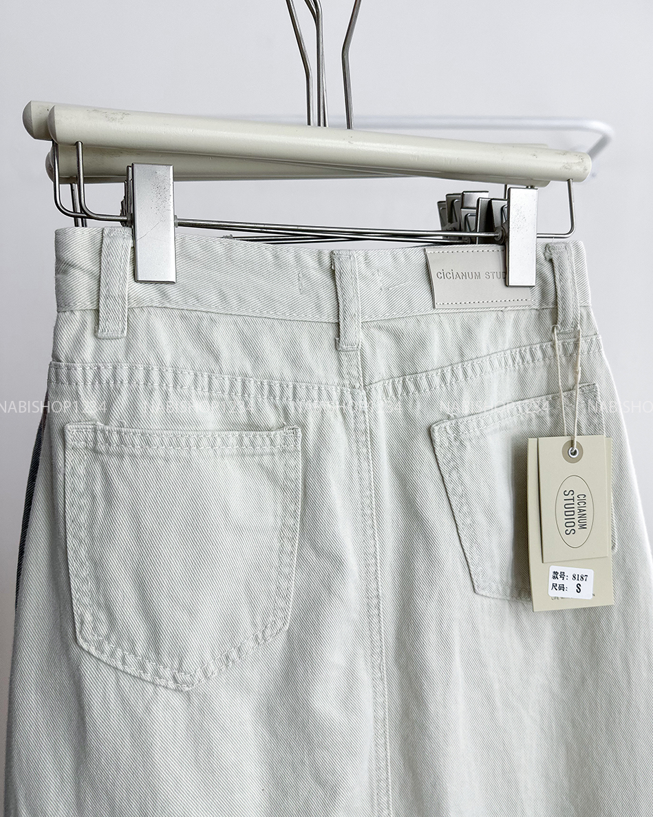 Chân Váy Số 248-D 8187 Dài Jean Chữ A