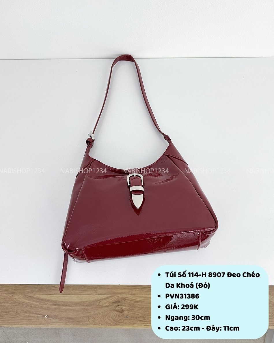 Túi Số 114-H 8907 Đeo Chéo Da Khoá