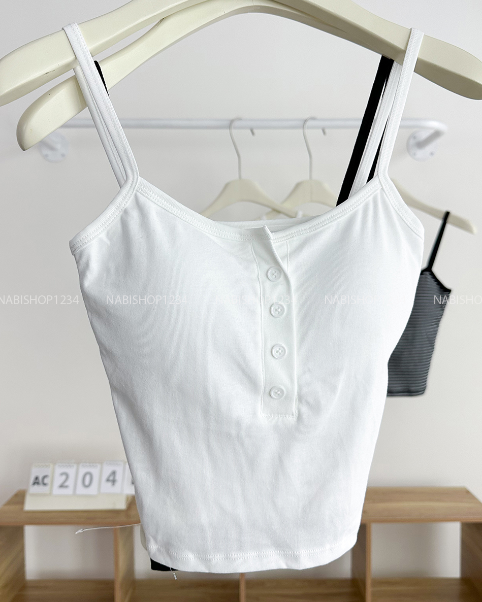 Áo Croptop Số 204-B 8828 2 Dây 4 Nút
