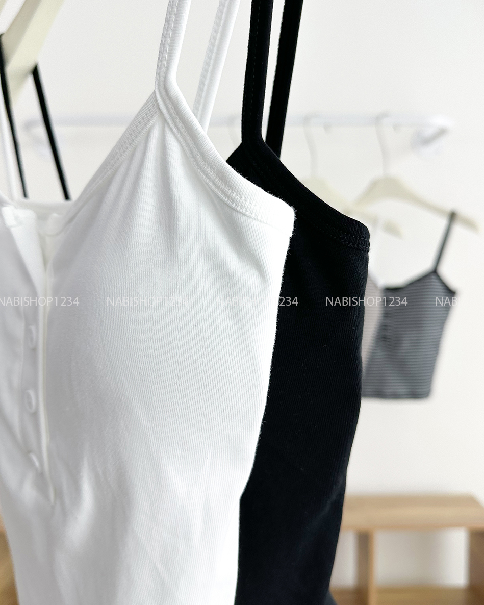 Áo Croptop Số 204-B 8828 2 Dây 4 Nút