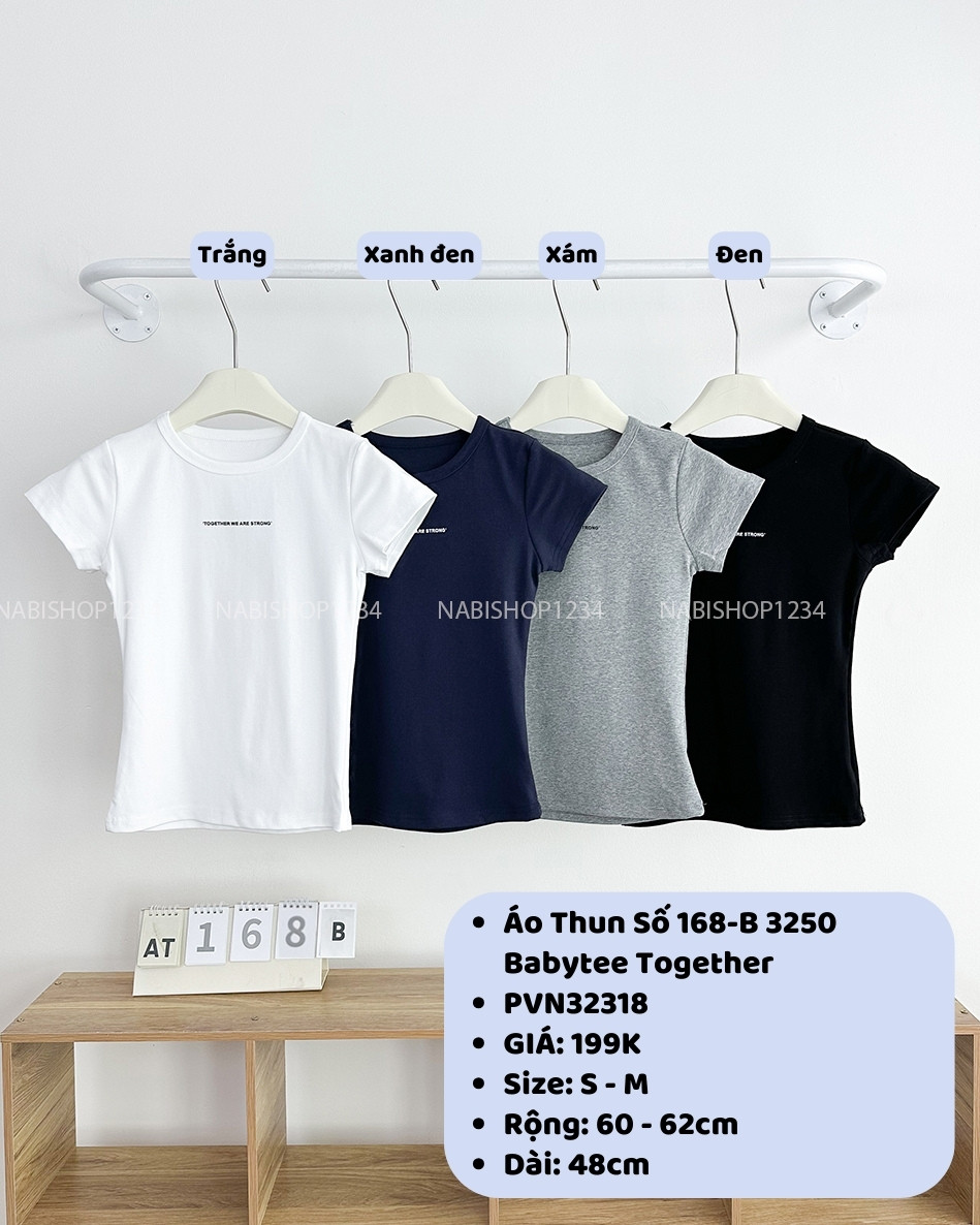 Áo Thun Số 168-B 3250 Babytee Together
