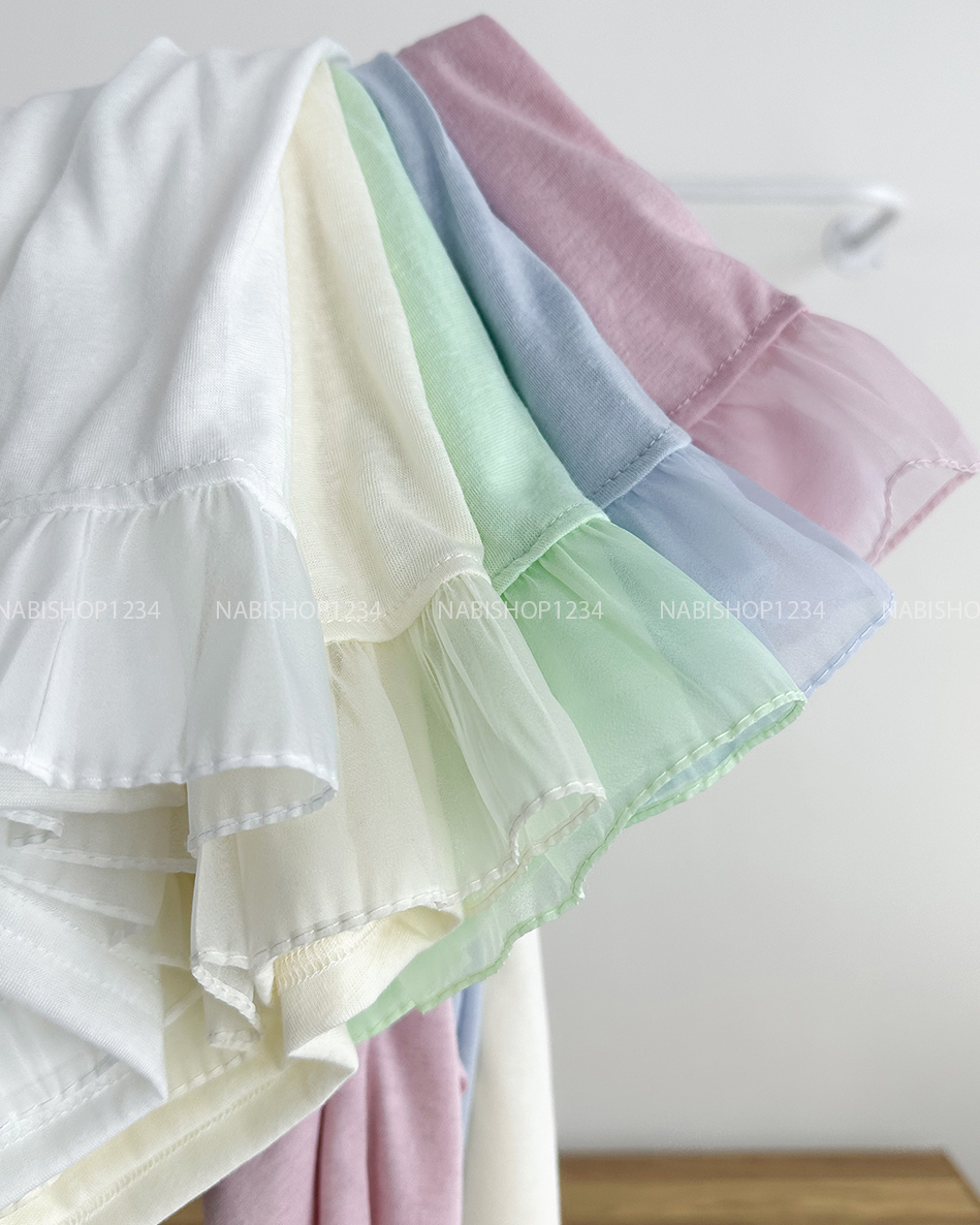 Áo Kiểu Số 216-D Set Thun Giấy TD + 2S Lai Bèo