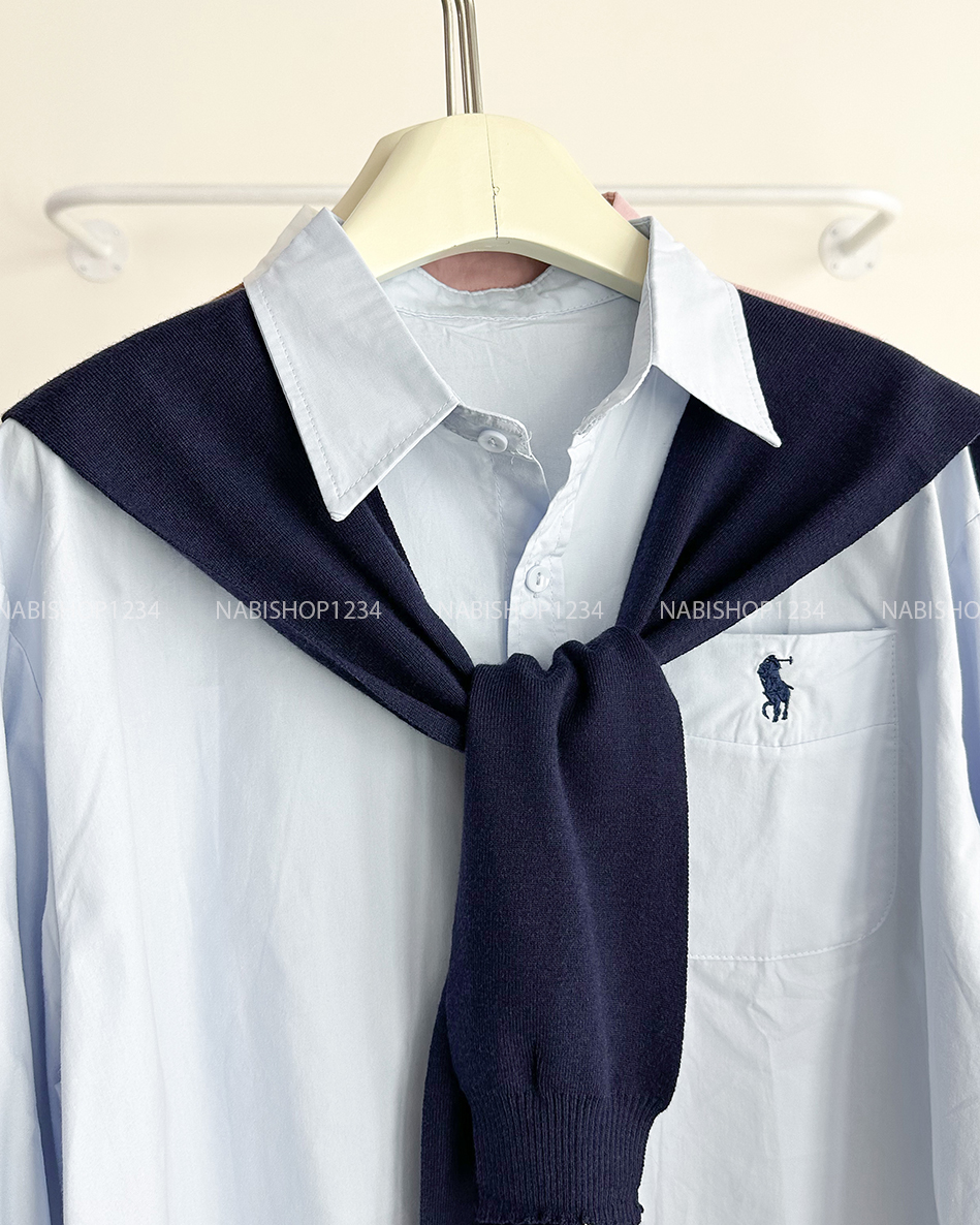 Áo Sơ Mi Số 260-B Ngựa Lửng Kèm Khăn