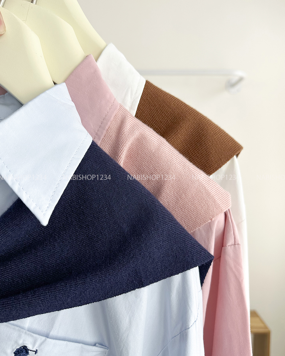 Áo Sơ Mi Số 260-B Ngựa Lửng Kèm Khăn