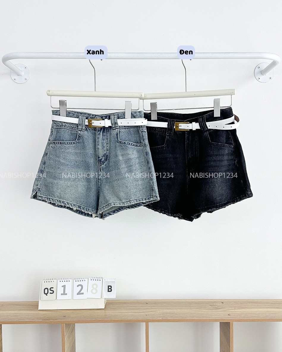 Quần Short Số 128-B 3108 Lai Tua Kèm Nịt