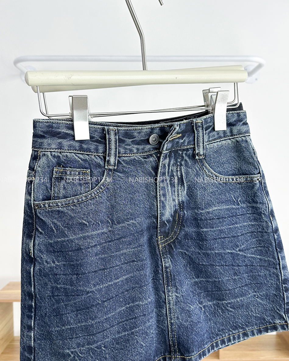 Chân Váy Số 251-B 5208 Ngắn Wash Nổi