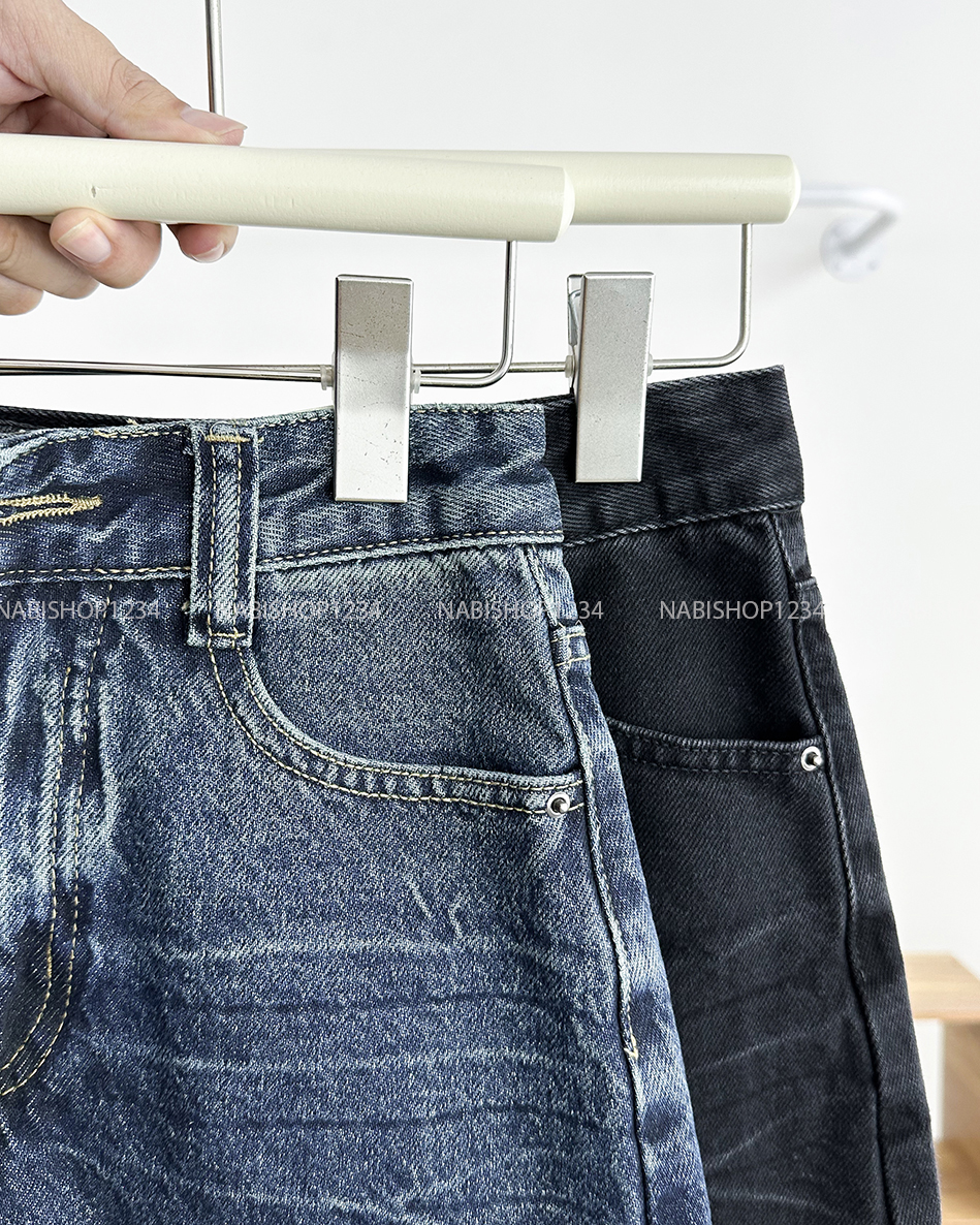 Chân Váy Số 251-B 5208 Ngắn Wash Nổi