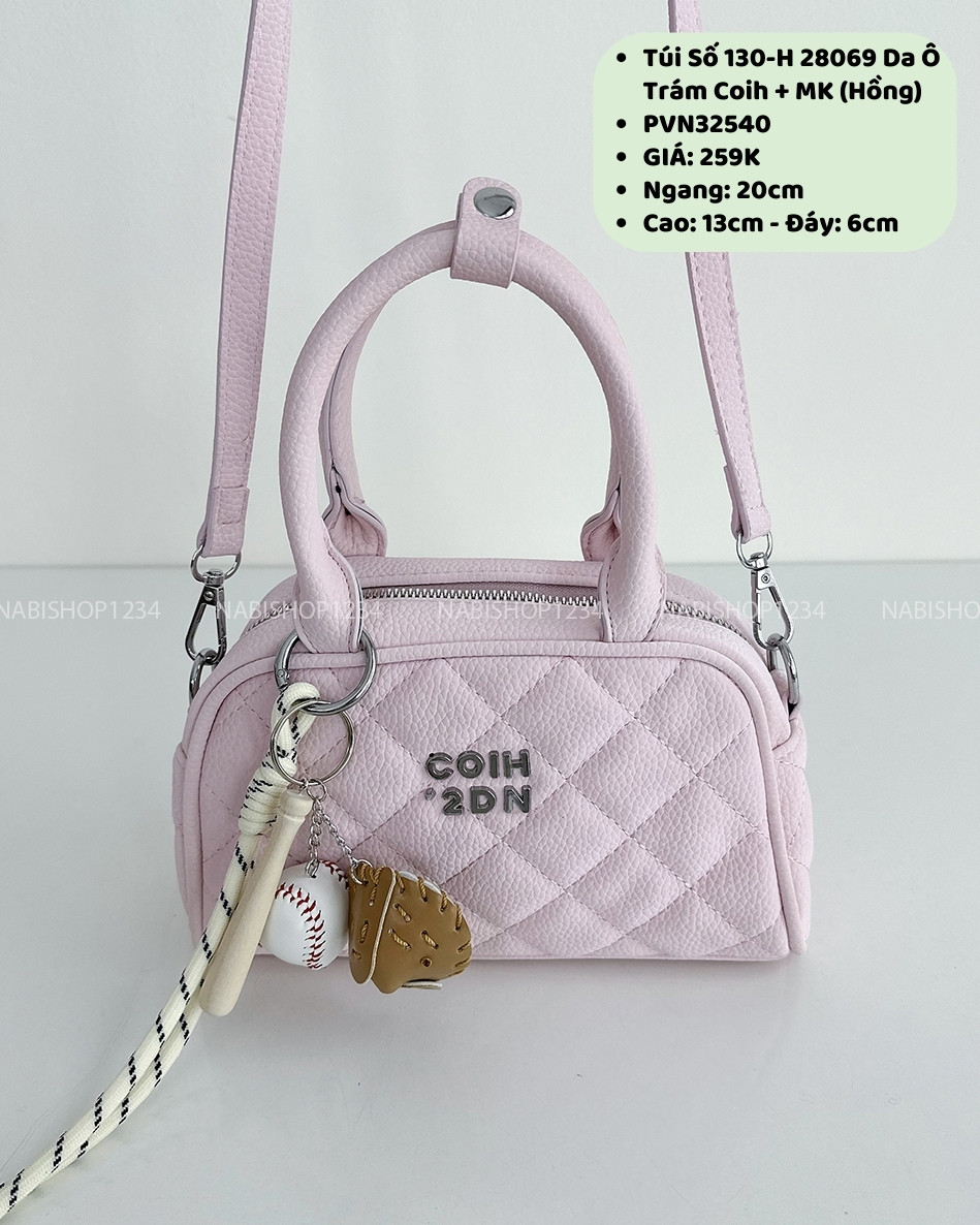 Túi Số 130-H 28069 Da Ô Trám Coih + MK