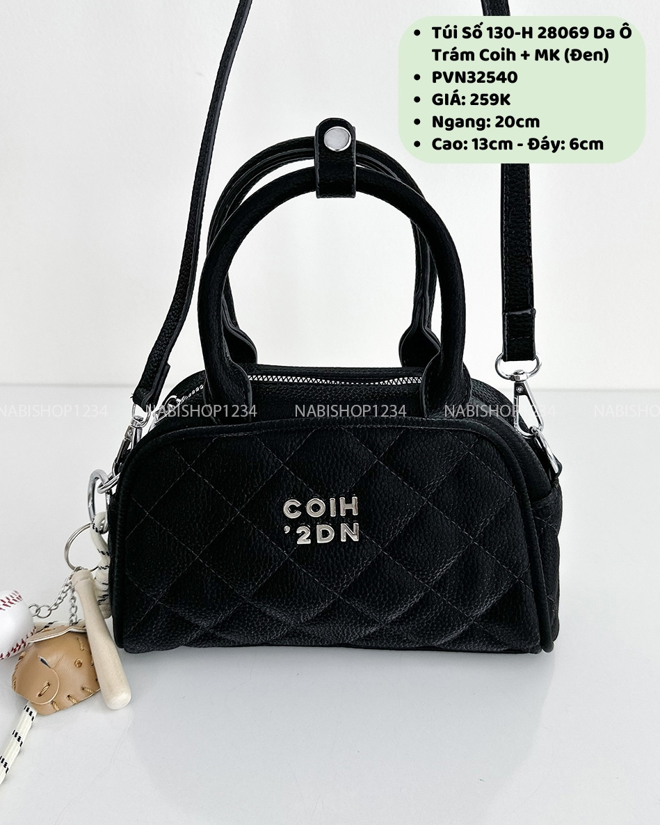 Túi Số 130-H 28069 Da Ô Trám Coih + MK