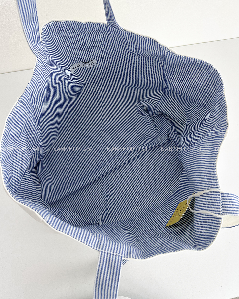 Túi Số 124-N Tote Thêu Chữ Creme