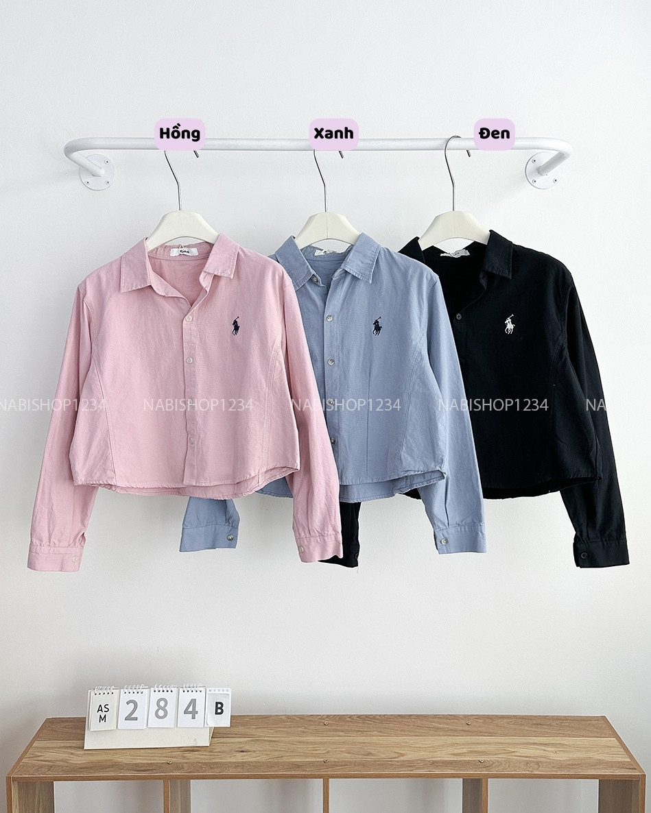 Áo Sơ Mi Số 284-B TD Lửng Thêu Ngựa