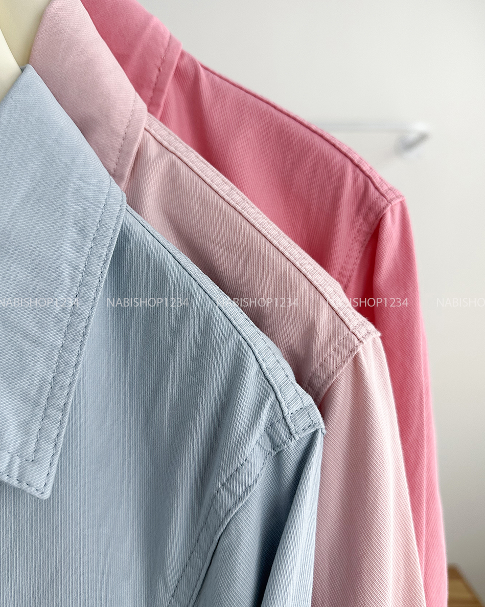 Áo Sơ Mi Số 286-B 6001 TD Nút Bấm Lai Rút