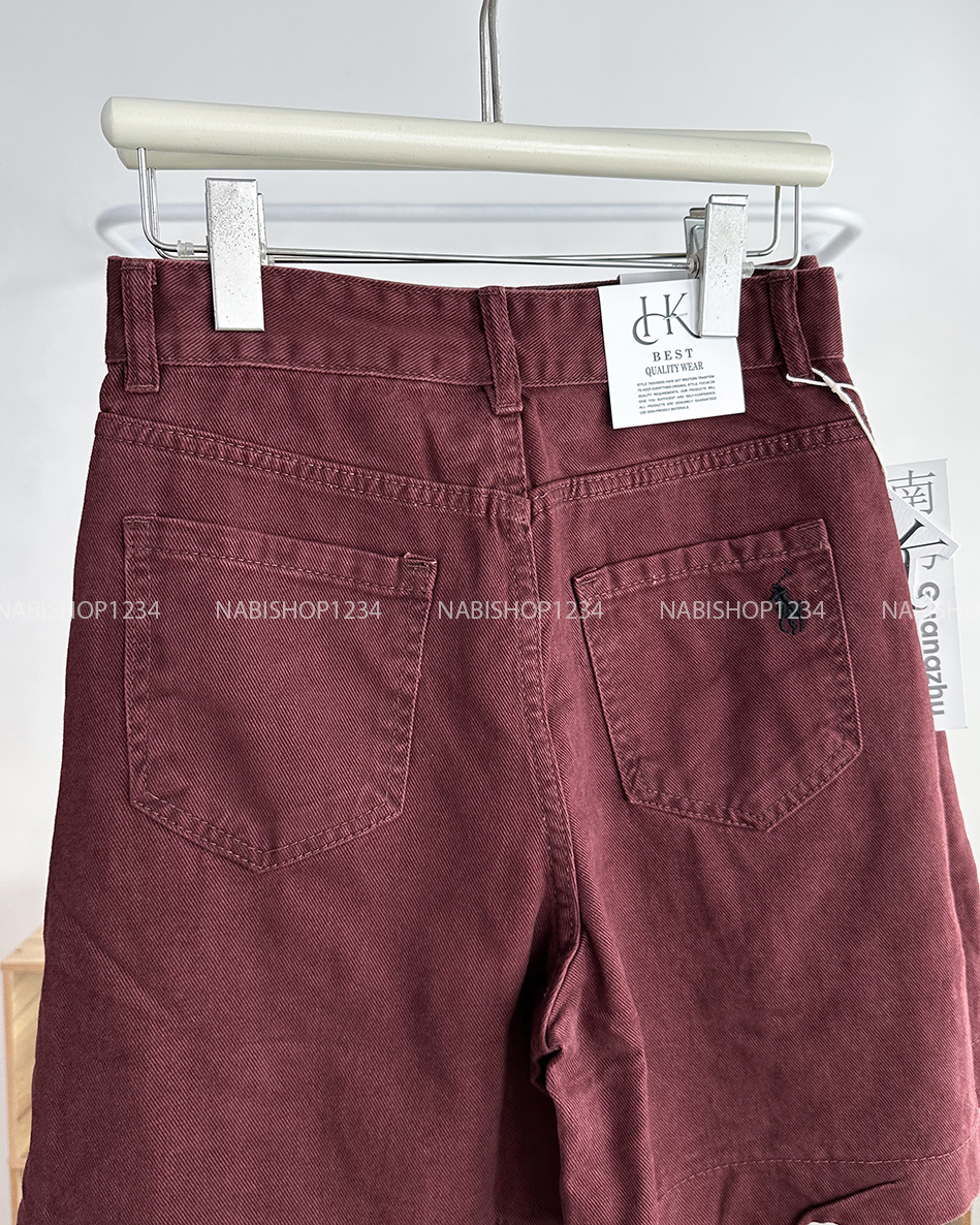 Quần Short Số 140-A 2120 Ngố Thêu Ngựa