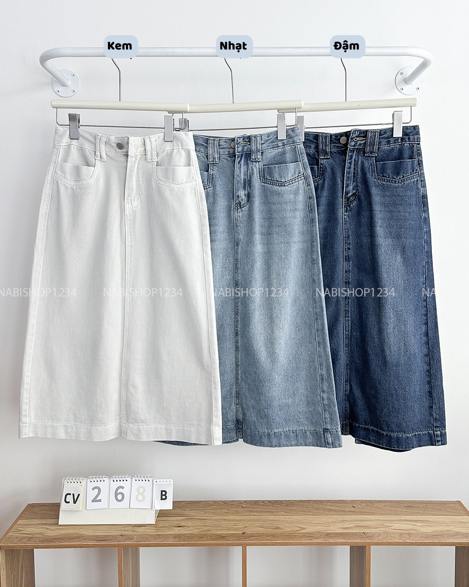 Chân Váy Số 268-B 5111 Dài Túi Kiểu 2 Đai