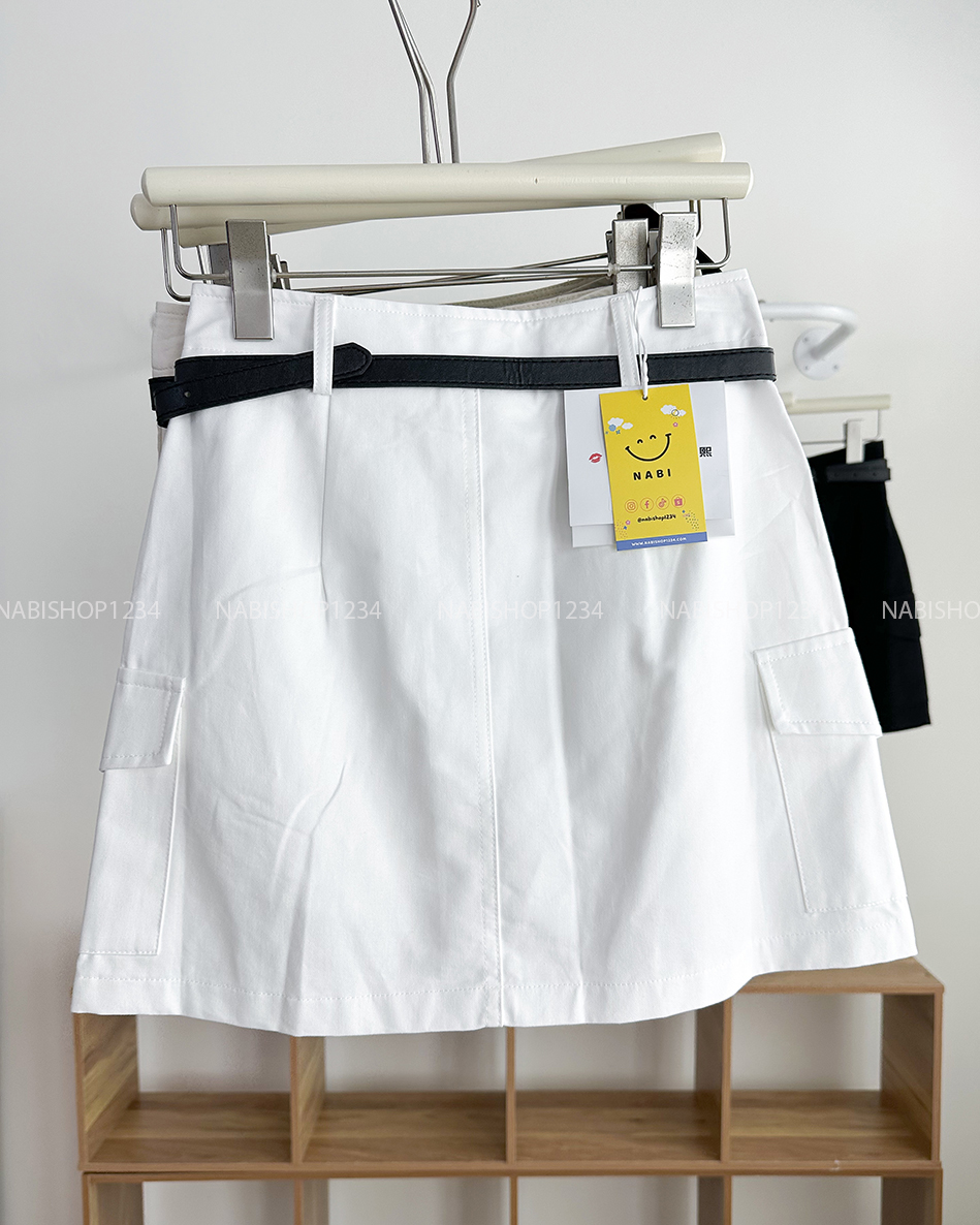 Chân Váy Số 269-M 6105 Ngắn Túi Hông + Nịt