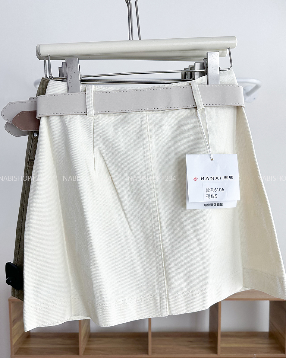 Chân Váy Số 270-M 6106 Ngắn Túi Kiểu + Nịt