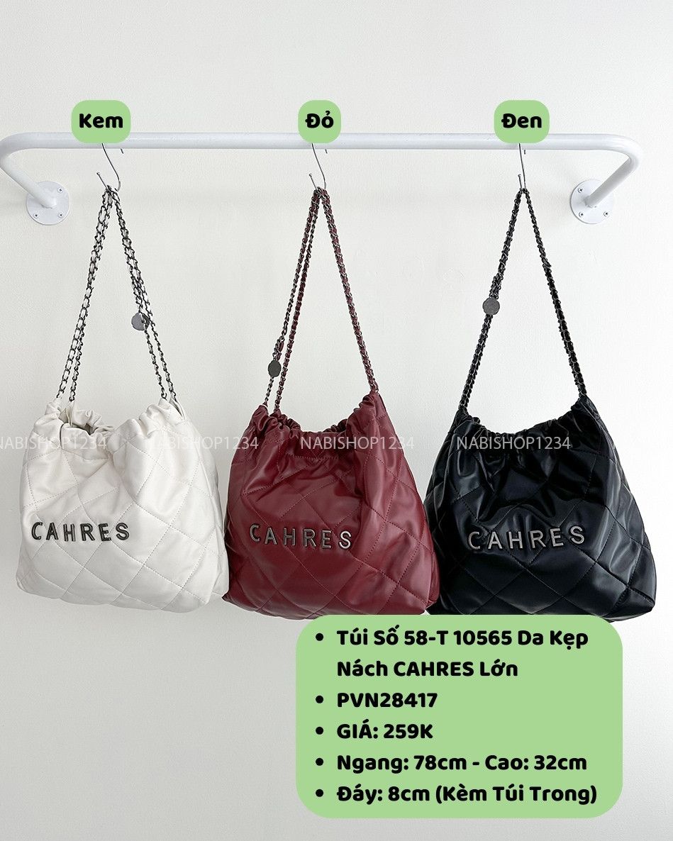 (S50%) Túi Số 58-T 10565 Da Kẹp Nách CAHRES Lớn