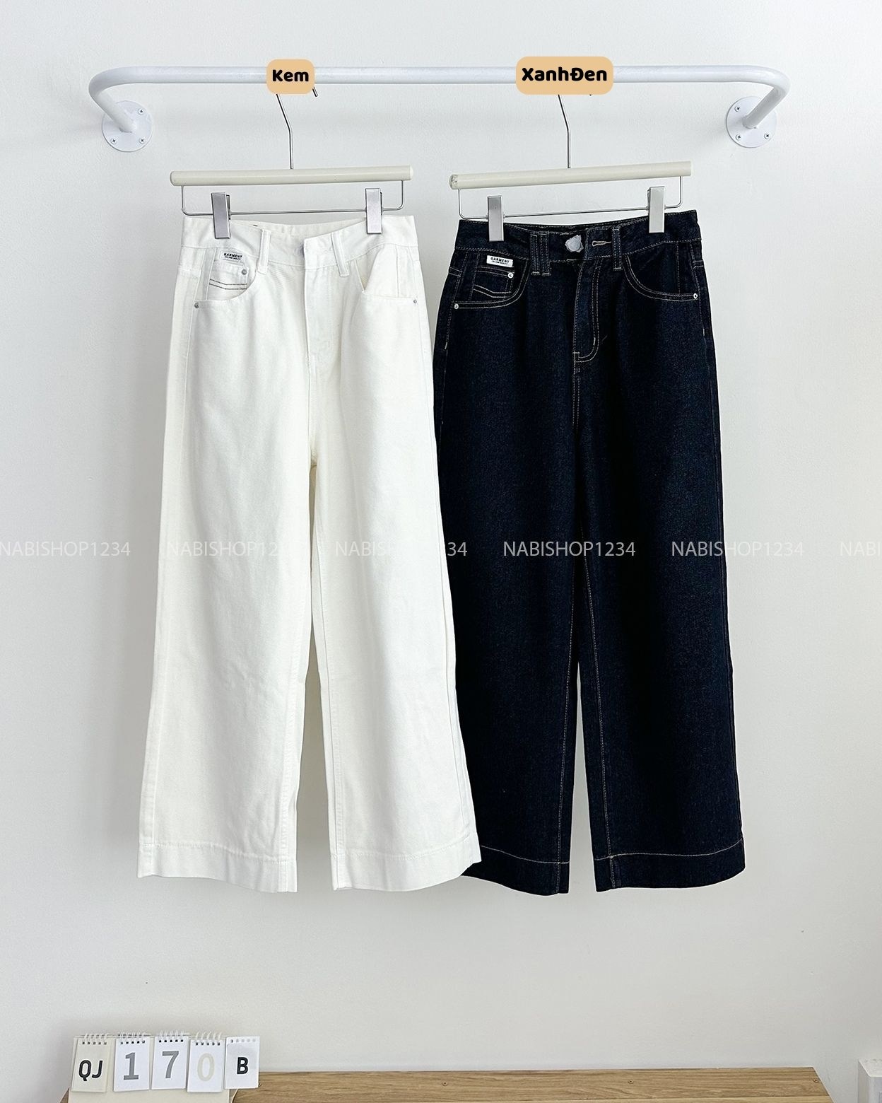 Quần Jean Số 170-B 8081 OS Viền Chỉ Túi Tag